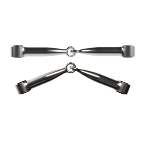 Winderen mondstuk stainless steel | Enkel gebroken bit